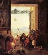 Karl Briullov Pilgrims in the Roorway of The Lateran Basilica china oil painting reproduction